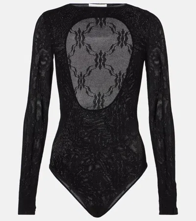 Victoria Beckham Backless Bodysuit In Black