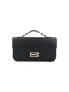 Victoria Beckham Dorian Pochette Top-handle Bag In Smooth Leather In Black