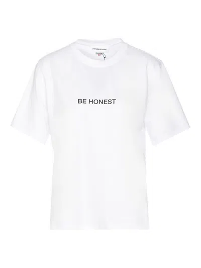 Victoria Beckham Be Honest Printed Cotton T-shirt