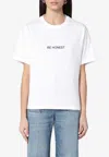 Victoria Beckham Be Honest T-shirt In White