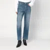 Victoria Beckham Julia Jeans Trousers Belt Loops In Blue