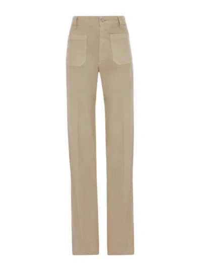 Victoria Beckham Alina High-rise Straight-leg Jeans In Neutral