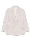 Victoria Beckham Pumice-coloured Double-breasted Jacket