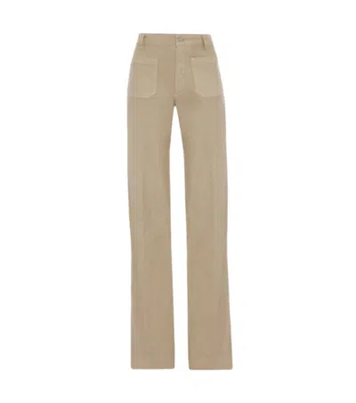 Victoria Beckham High-rise Straight-leg Jeans In Brown