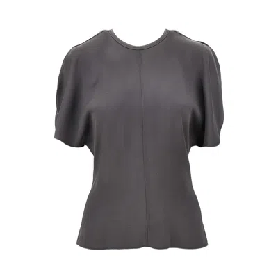 Victoria Beckham Crepe Top In Black