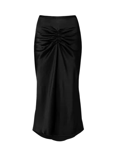 Victoria Beckham Bela Midi Skirt In Gray