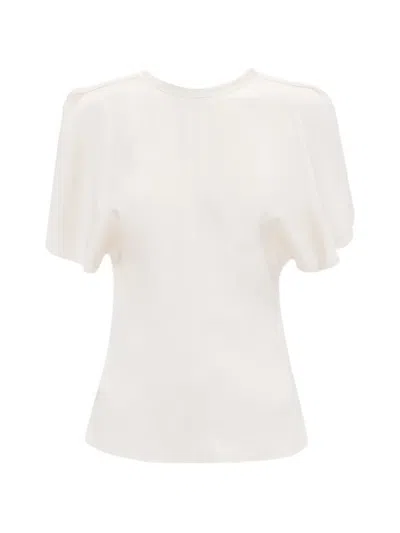 Victoria Beckham Bela Short-sleeve Blouse In White