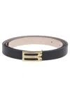 Victoria Beckham Excess Micro Frame Belt In Black