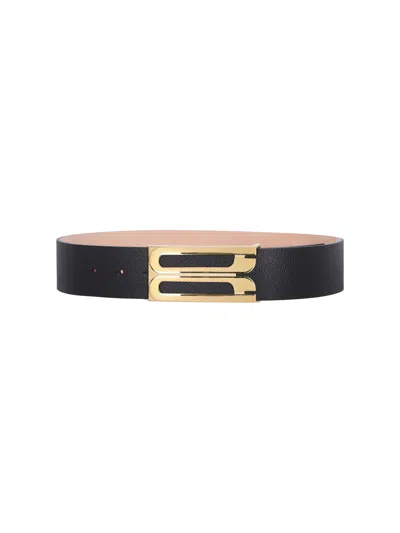 Victoria Beckham Belt "jumbo Frame" In Black