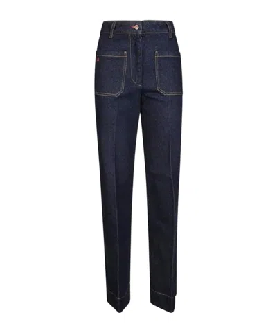 Victoria Beckham Belt-loop Jeans In Black