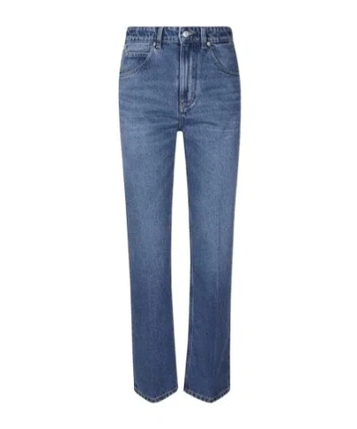 Victoria Beckham Belt Loop Jeans In Blue