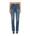 Victoria Beckham Julia Jeans Trousers Belt Loops In Blue