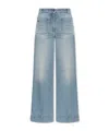 Victoria Beckham Alina Bootcut Jeans In Gray