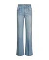 Victoria Beckham High Rise Flared Jeans In Blue