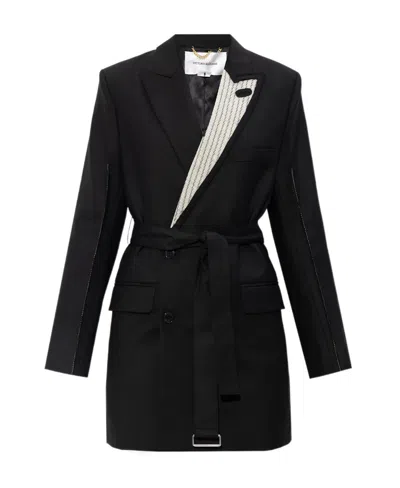 VICTORIA BECKHAM VICTORIA BECKHAM DOUBLE-BREASTED LONG SLEEVED MINI DRESS