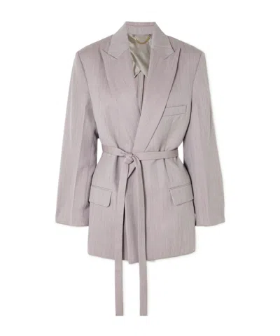 Victoria Beckham Belted Blazer In White