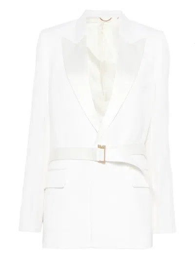 VICTORIA BECKHAM BELTED LAPEL BLAZER