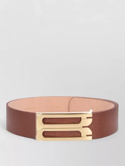 Victoria Beckham Belts Adjustable Length Textured Finish Design In Brown