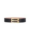 Victoria Beckham Jumbo Frame Belt In Black
