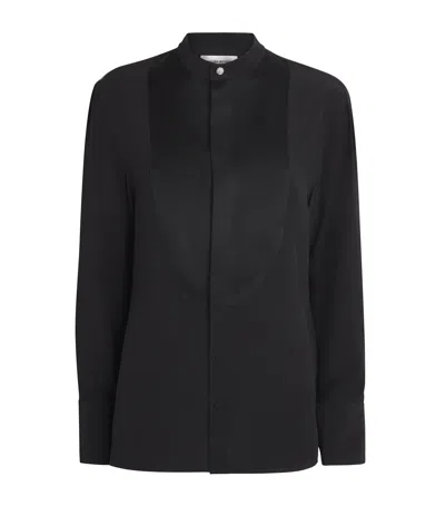 Victoria Beckham Bib-detail Blouse In Black