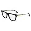 Victoria Beckham Black Acetate Glasses (frames) In Burgundy