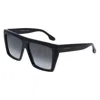 Victoria Beckham Grey Gradient Browline Ladies Sunglasses Vb686s 001 56 In Black