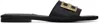 Victoria Beckham Black B Buckle Sandals In 21093-001-black