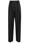 Victoria Beckham Tailored Black Trousers With High Waist In Black