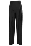 Victoria Beckham Tailored Black Trousers With High Waist In Black