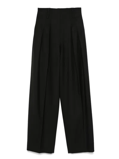 Victoria Beckham Black Concealed Trousers