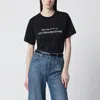 Victoria Beckham Printed Cotton Jersey T-shirt In Blue