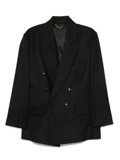 Victoria Beckham Black Double-breasted Blazer