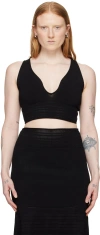 Victoria Beckham Black Frame Detail Camisole In Black