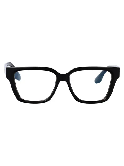 Victoria Beckham Black Injected Glasses In Blue
