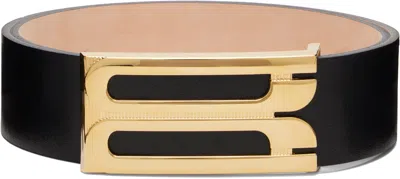 Victoria Beckham Black Jumbo Dorian Belt