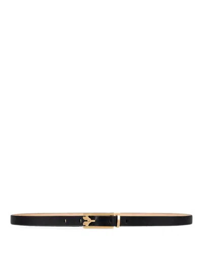 Victoria Beckham Black Leather Belt