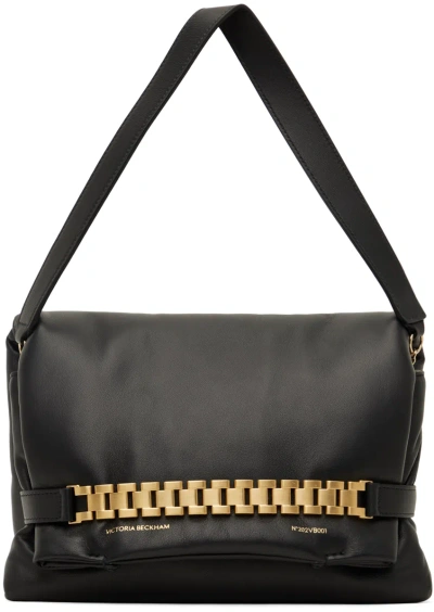 Victoria Beckham Black Puffy Chain Pouch