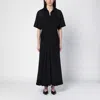Victoria Beckham Semi-sheer Paneled Midi Dress In Black