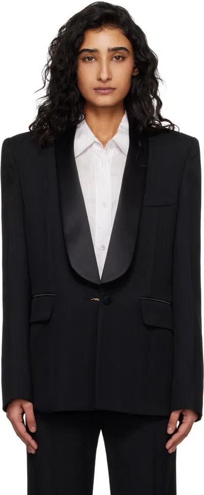 Victoria Beckham Black Shawl Collar Tux Blazer