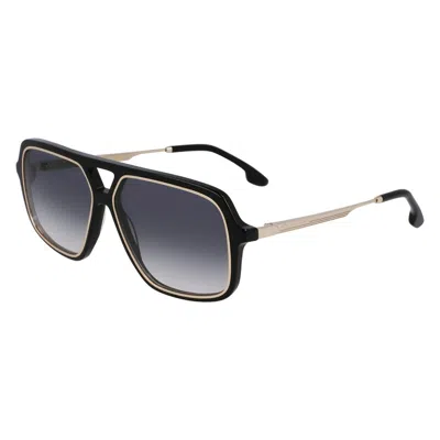 Victoria Beckham Black Square Ladies Sunglasses Vb246s 001 58 In Blue
