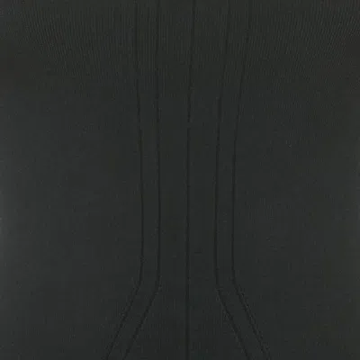 Victoria Beckham Black Stretch Knit Flared Mini Dress