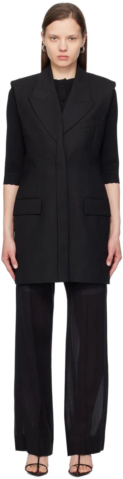 Victoria Beckham Black Tailored Minidress