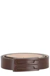 Victoria Beckham Tonal Regular Frame Belt In Brown
