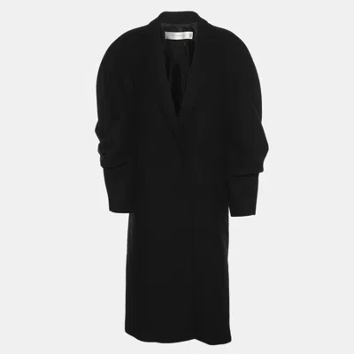 Pre-owned Victoria Beckham Black Wool Single Breasted Coat M