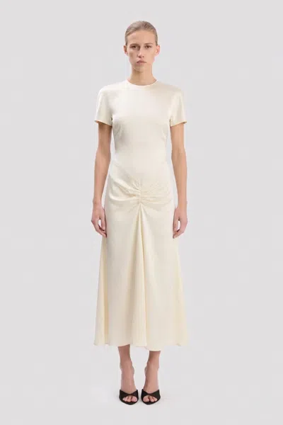 Victoria Beckham Blaire Midi Dress In Ivory In White