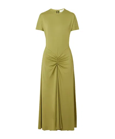 VICTORIA BECKHAM BLAIRE SHORT-SLEEVE MIDI DRESS