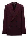 Victoria Beckham Oversized Viscose Blend Men-style Jacket