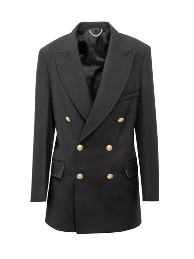 Victoria Beckham Peak-lapels Double-breasted Blazer In Black