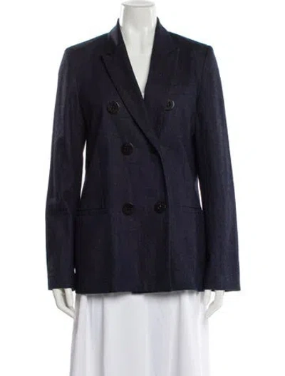 Pre-owned Victoria Beckham Blazer In Blue