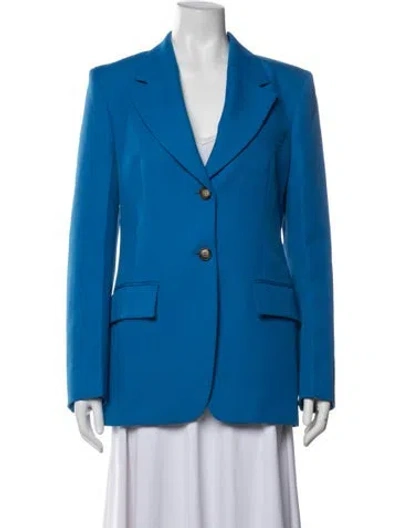 Pre-owned Victoria Beckham Blazer In Blue